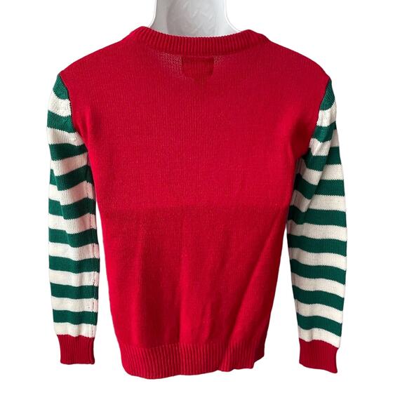 TAXI Happy WHO-lidays Owls Ugly Christmas Sweater Size Small - Picture 2 of 4